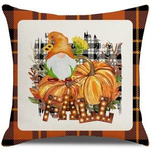 Adorable Gnome Fall Pillowcase‎ NWOT
